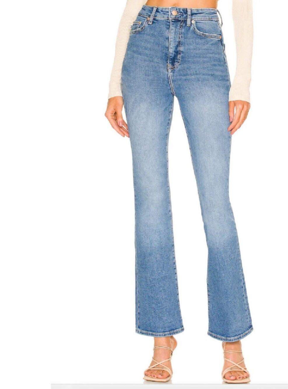NWT Lovers & Friends Greyson Ultra High Rise Slim Boot Jeans Size 24"